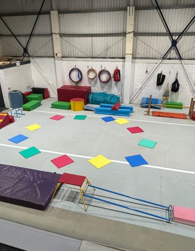 The Pre-School Gymnastics area at the new gym at TK Gymnastics Bradford