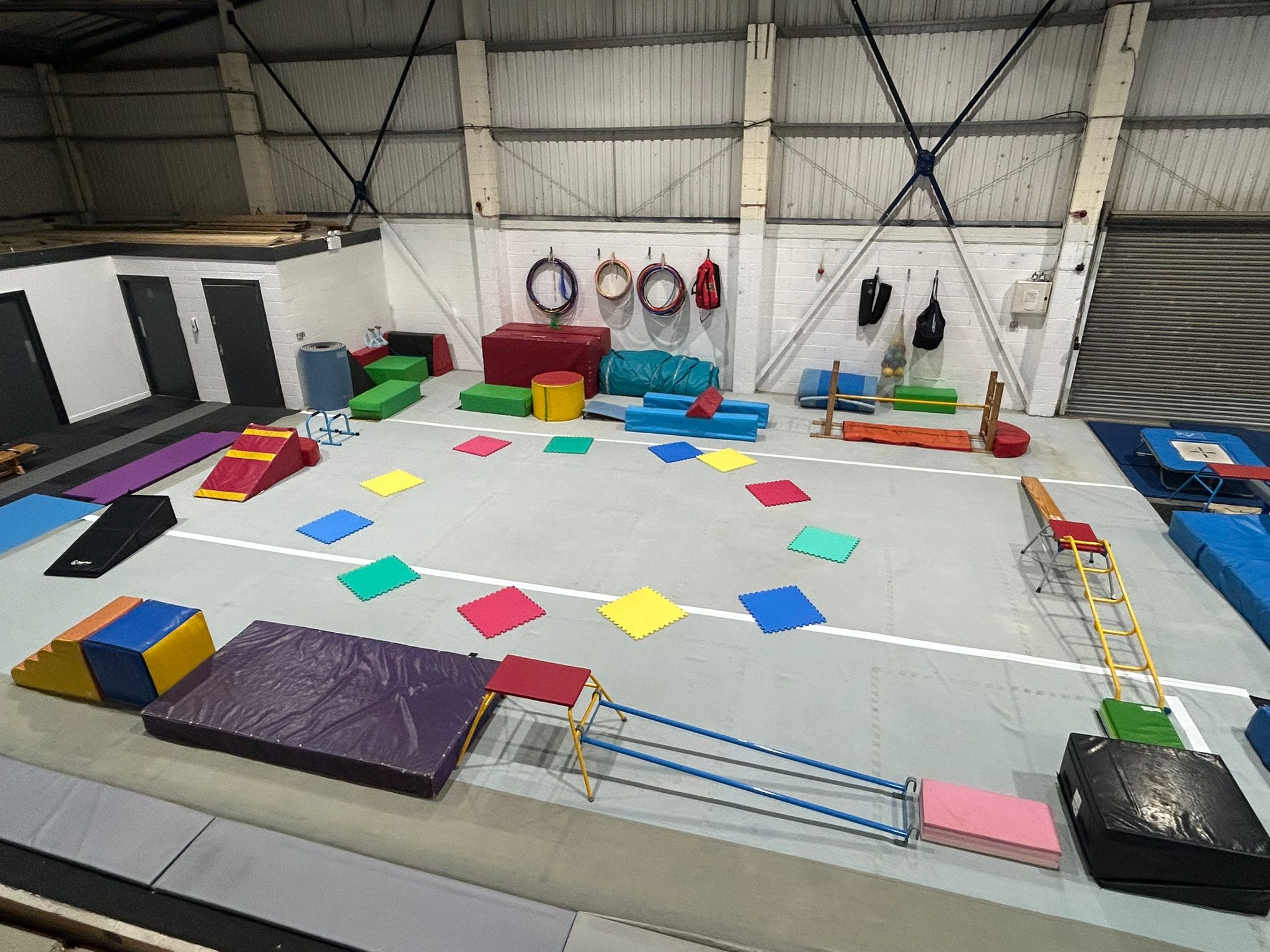 The Pre-School Gymnastics area at the new gym at TK Gymnastics Bradford The Pre-School Gymnastics area at the new gym at TK Gymnastics Bradford